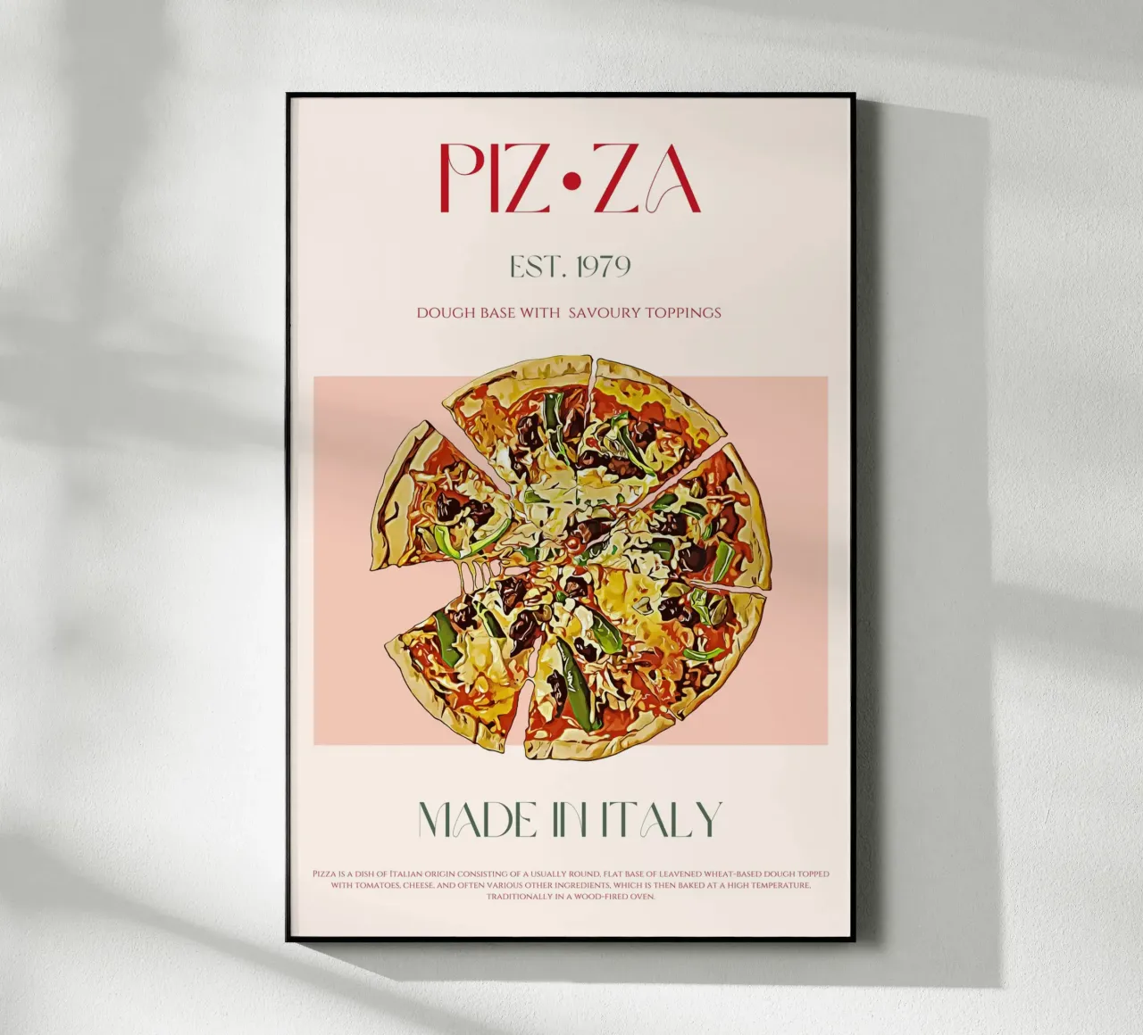 Pizza Print acrylic glass by KOKRPrints