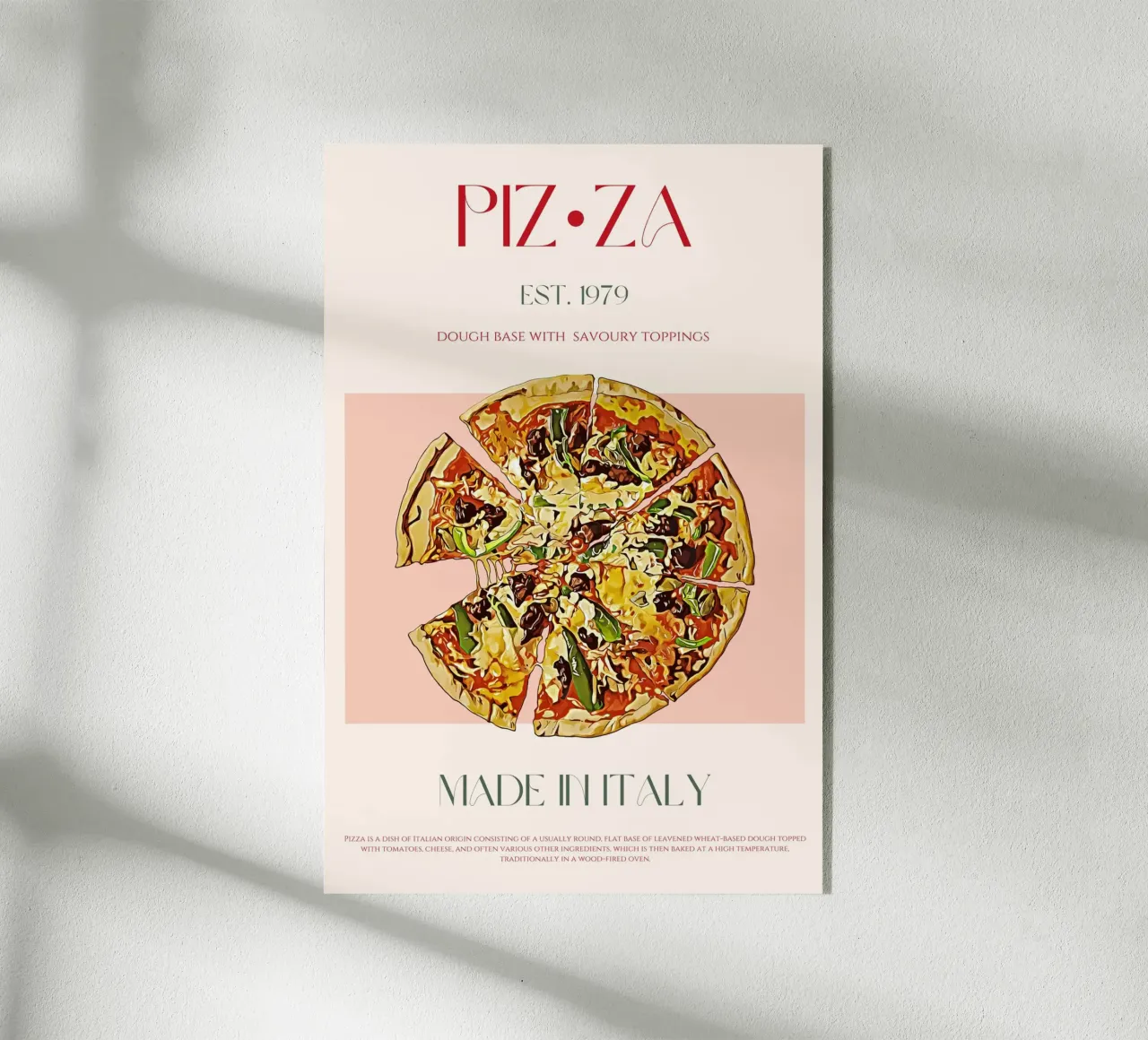 Pizza Print acrylic glass by KOKRPrints