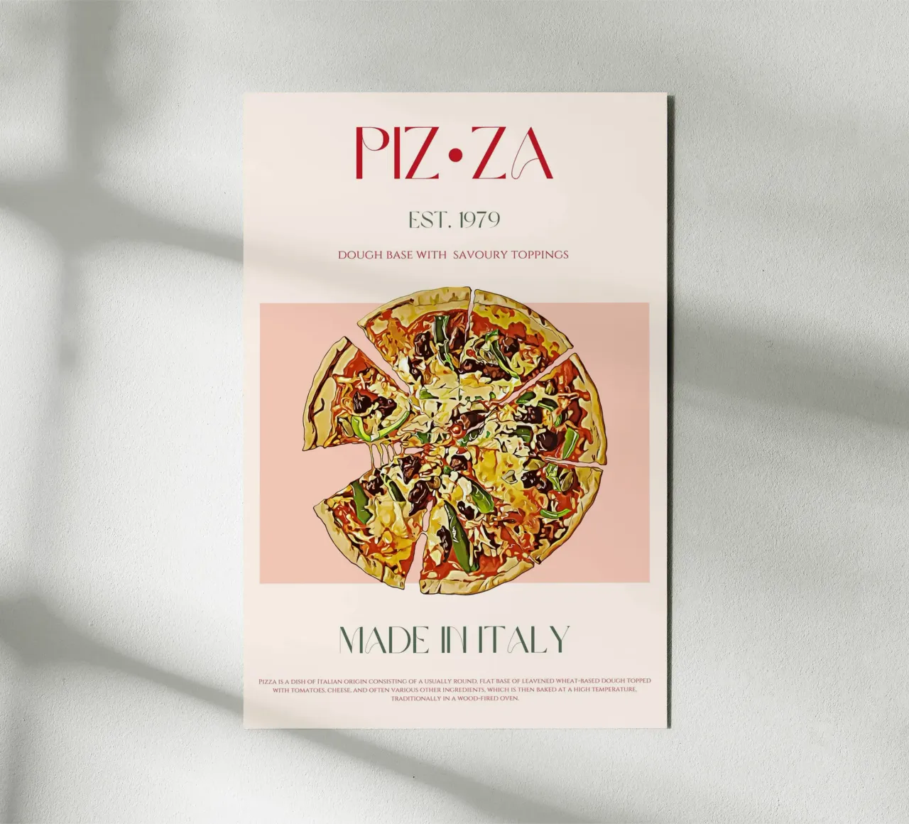 Pizza Print alu-dibond by KOKRPrints