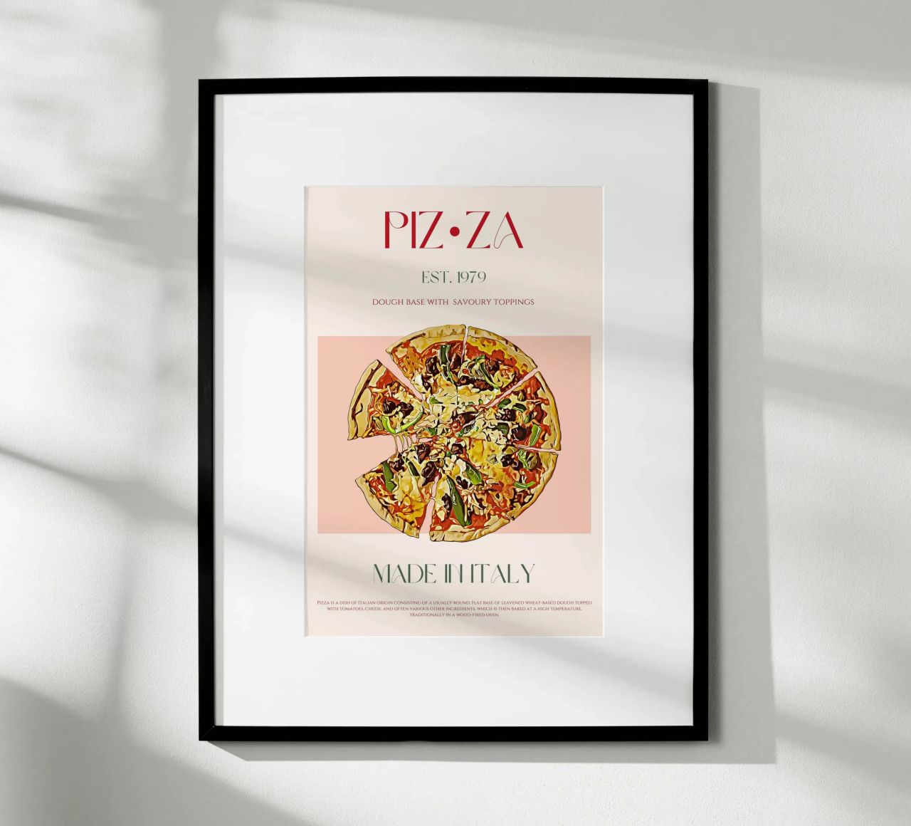 Pizza Print poster de KOKRPrints