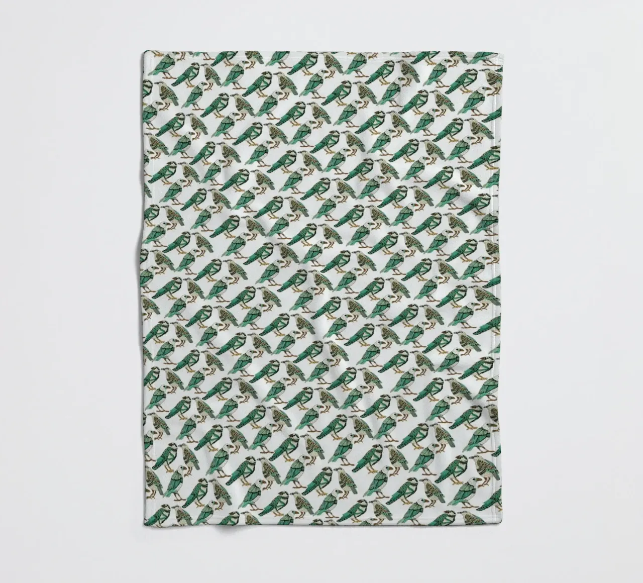 Retro Birds coperta in pile da Pom Graphic Design