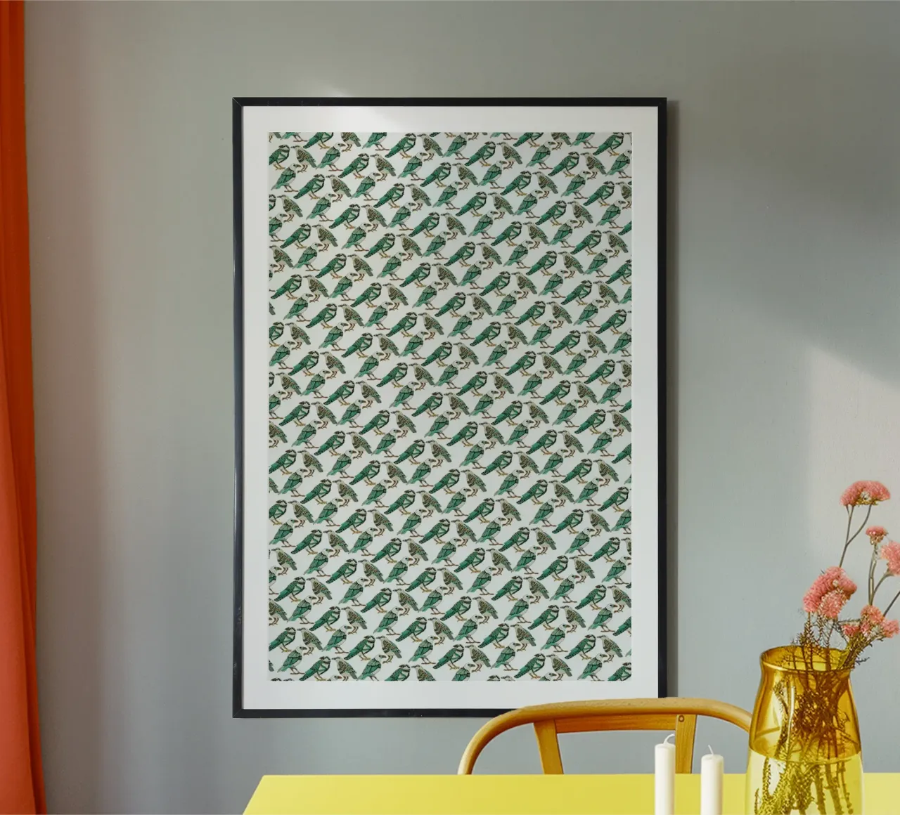 Retro Birds poster da Pom Graphic Design