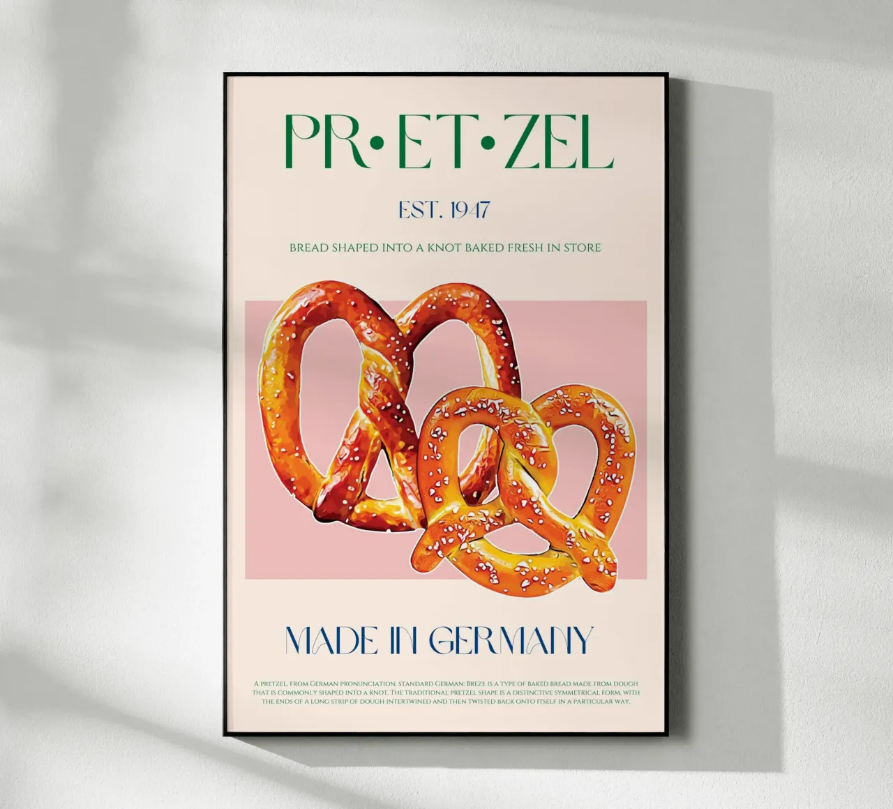 Pretzel Print acrylic glass by KOKRPrints