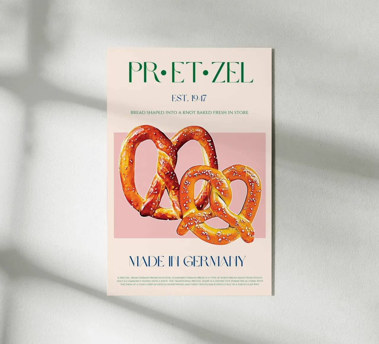 Pretzel Print acrylic glass by KOKRPrints