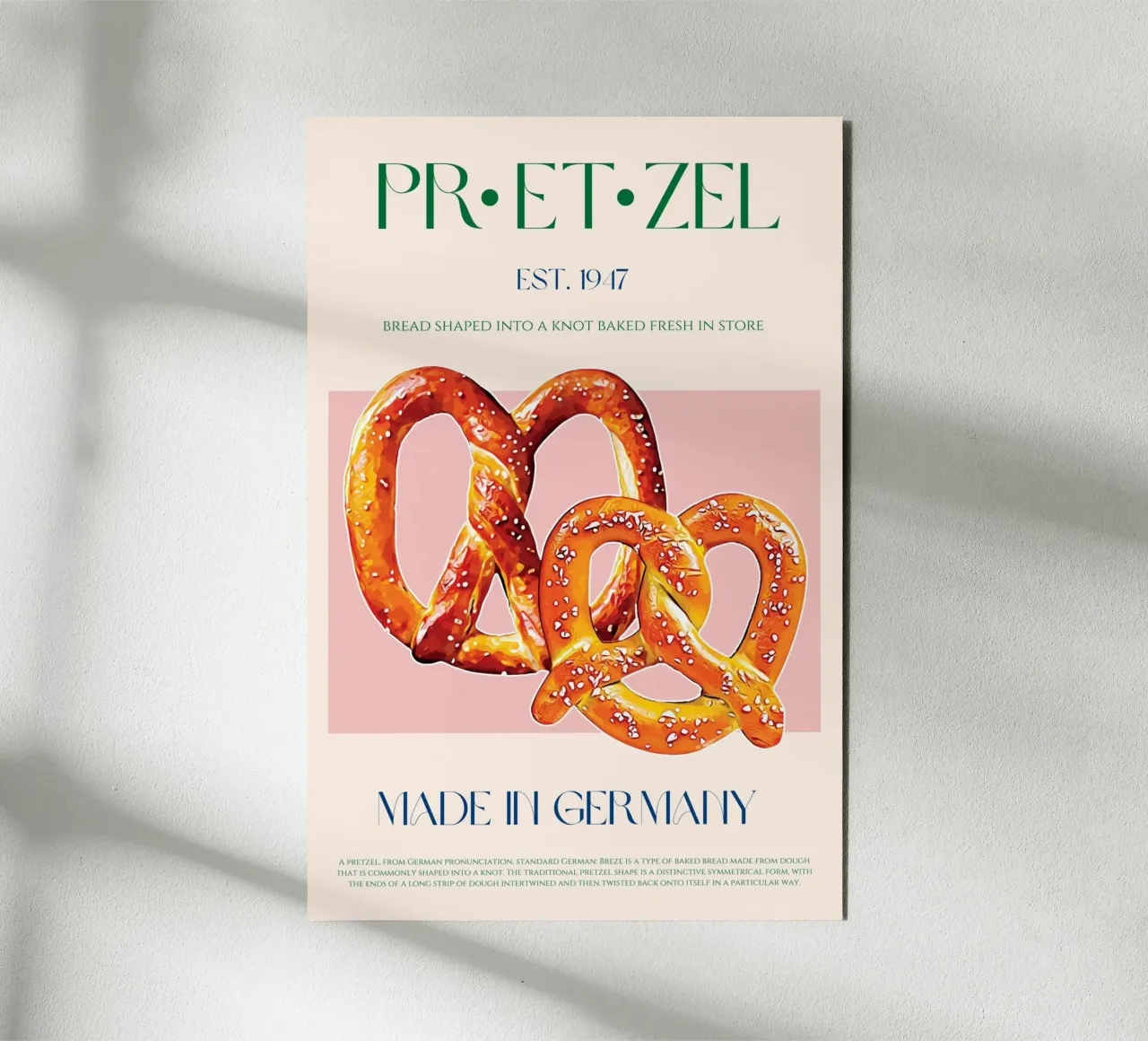 Pretzel Print alu-dibond by KOKRPrints