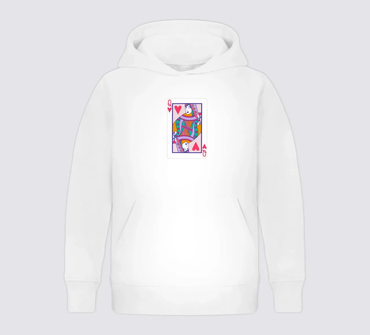 QUEEN OF HEARTS kids hoodie by LAUSEMIA DESIGN STUDIO