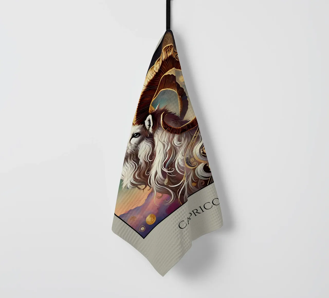 Sternzeichen Steinbock Geschirrtuch von Art-Nouveau-Dsg