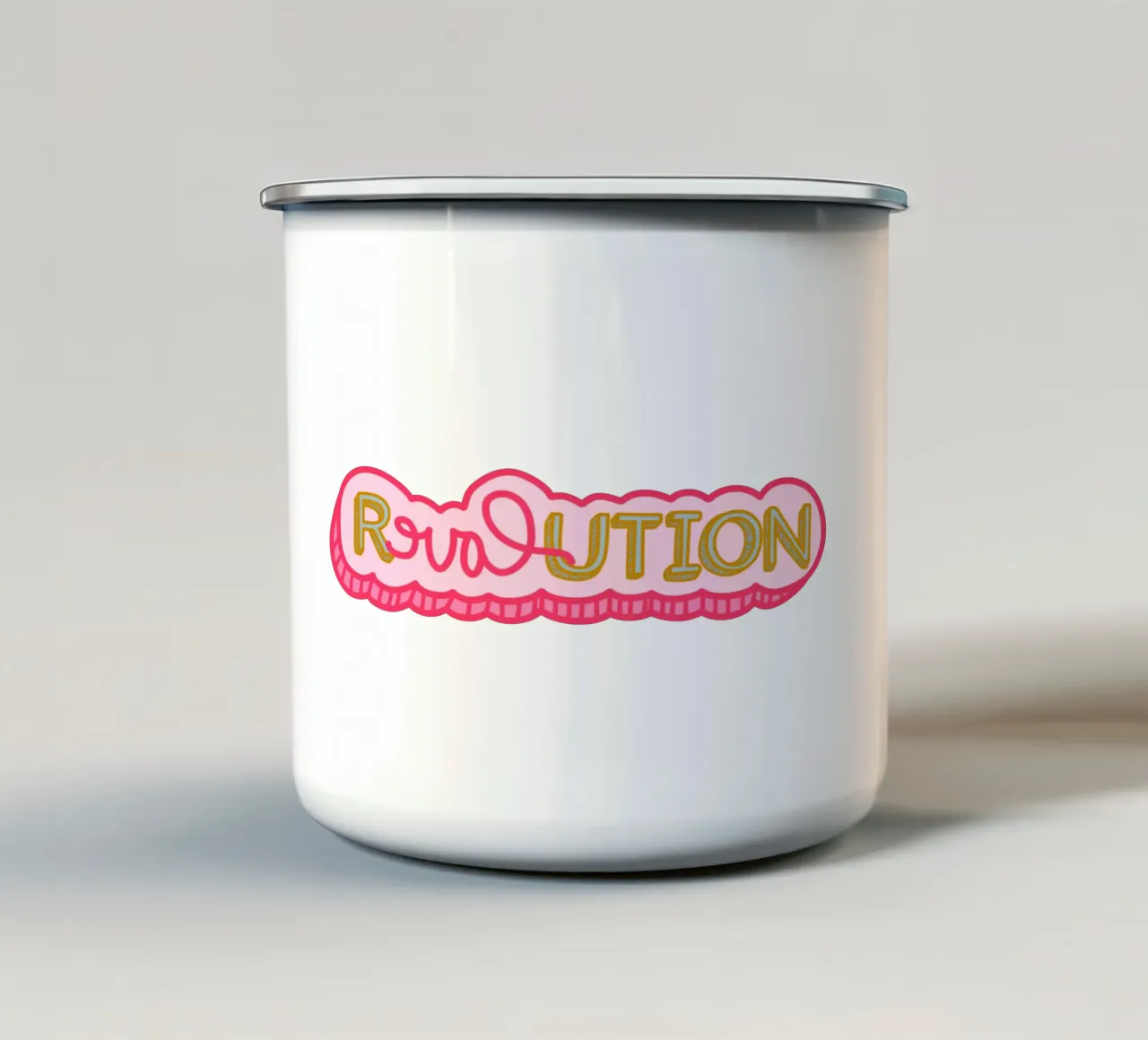 REVOLUTION tazza in smalto da LAUSEMIA DESIGN STUDIO