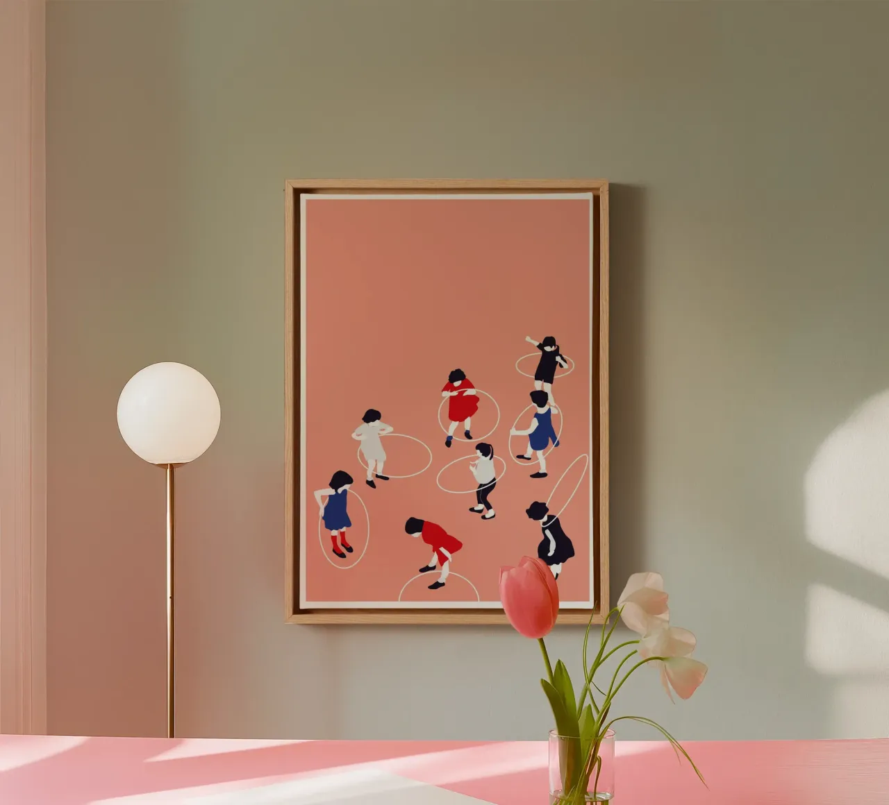 Let´s Play tela con Cornice a cassetta da Margret-aurin