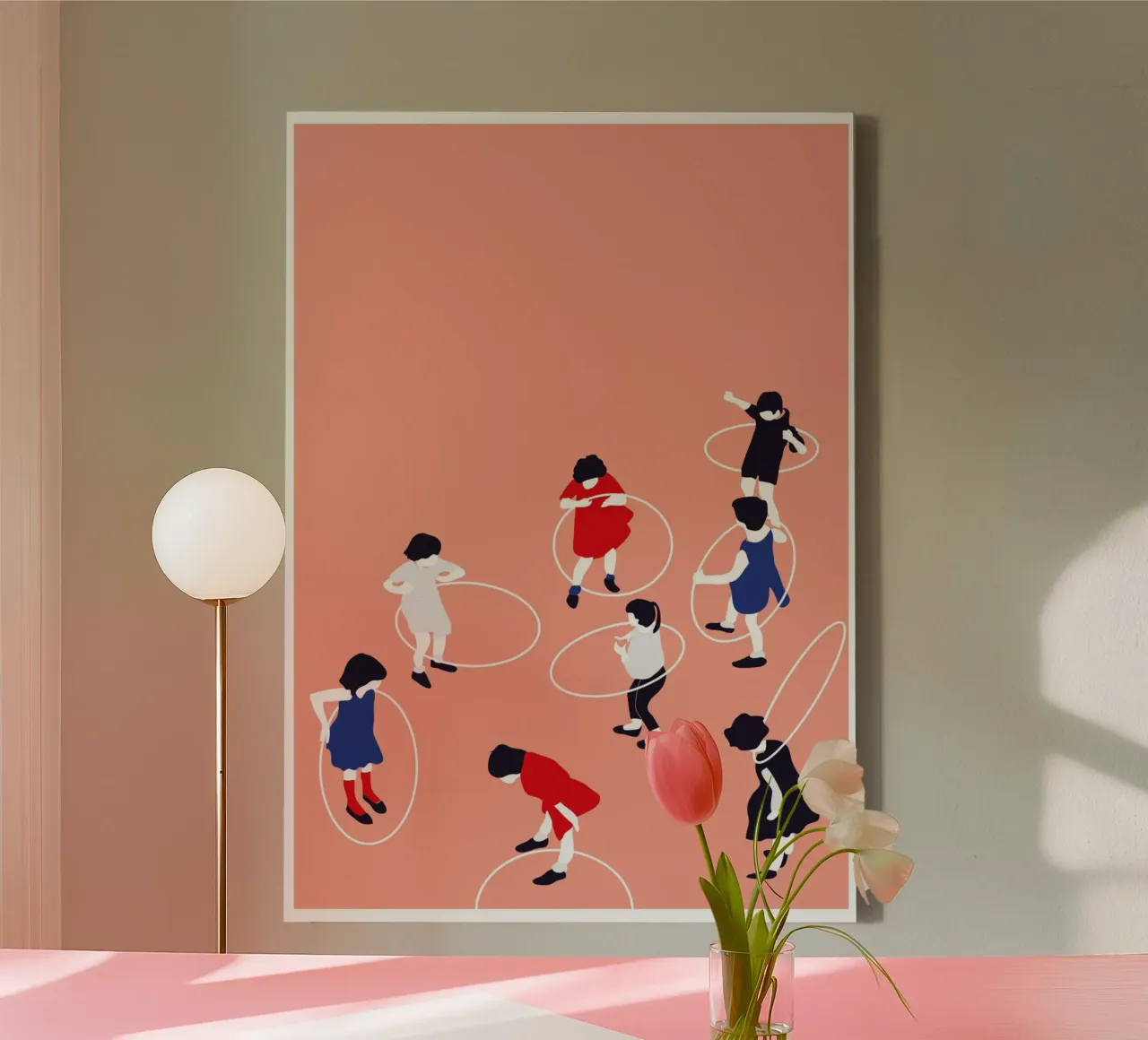 Let´s Play tela con Cornice a cassetta da Margret-aurin