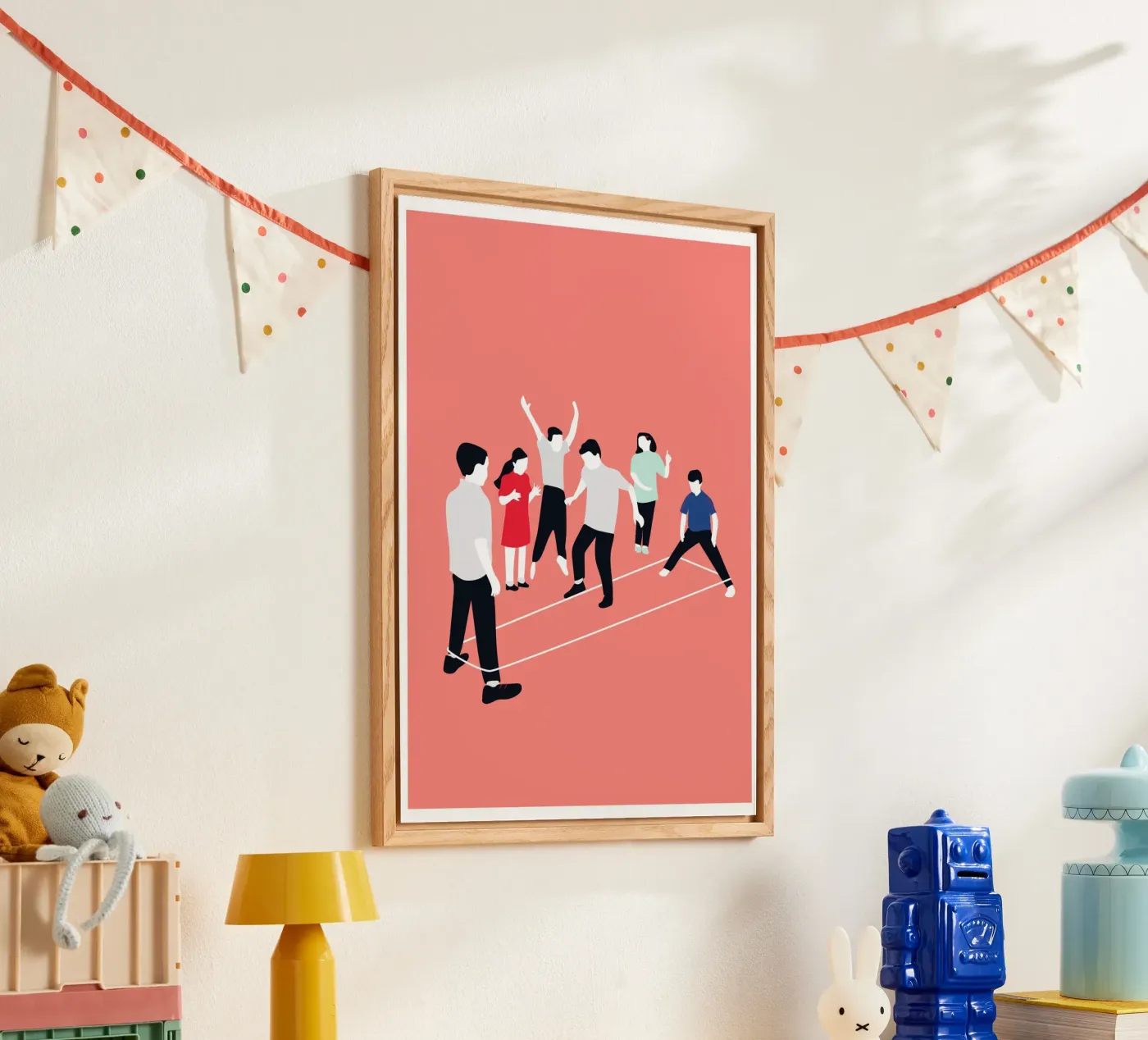 Let´s Jump acryl van Margret-aurin