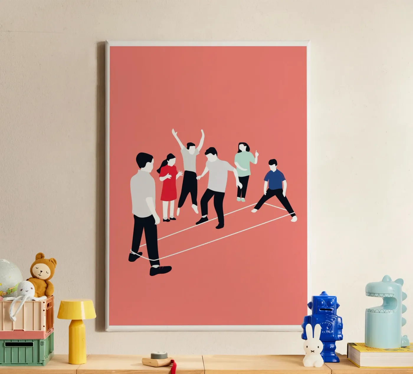 Let´s Jump tela da Margret-aurin