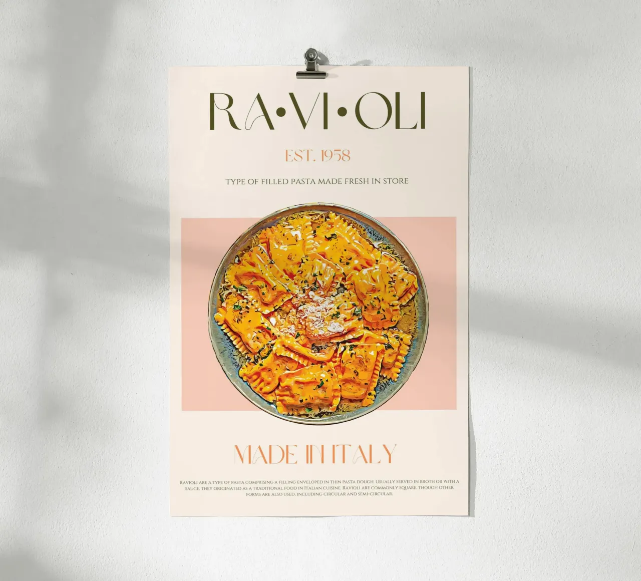 Stampa Ravioli carta hahnemühle da KOKRPrints