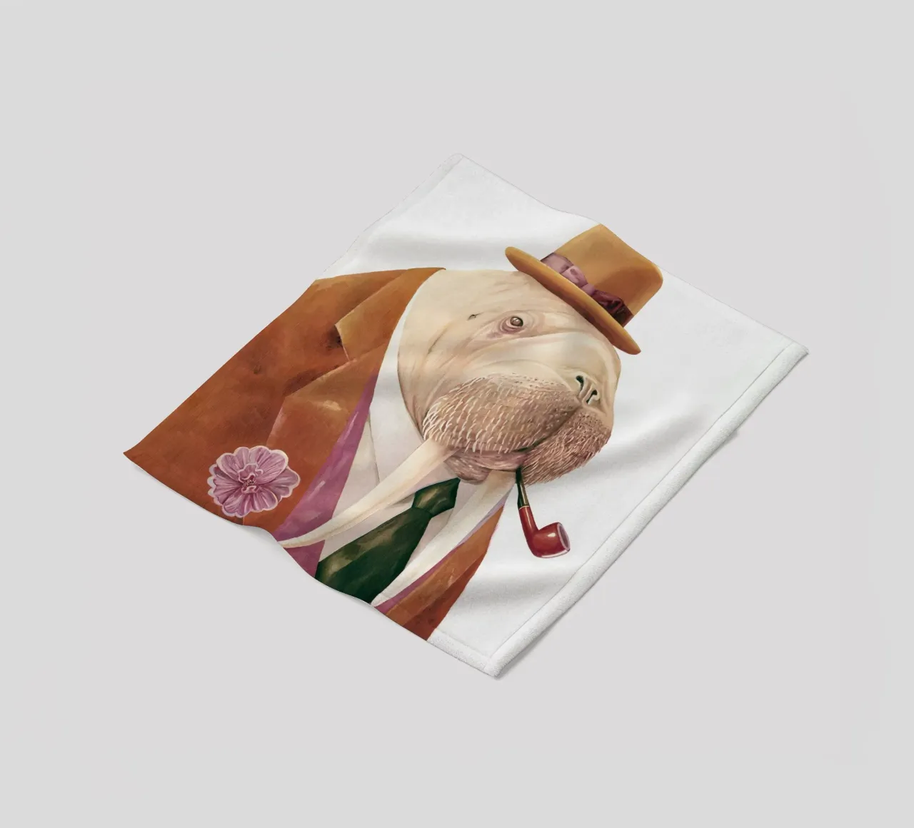 Dapper Walrus fleecedeken van Animal Crew