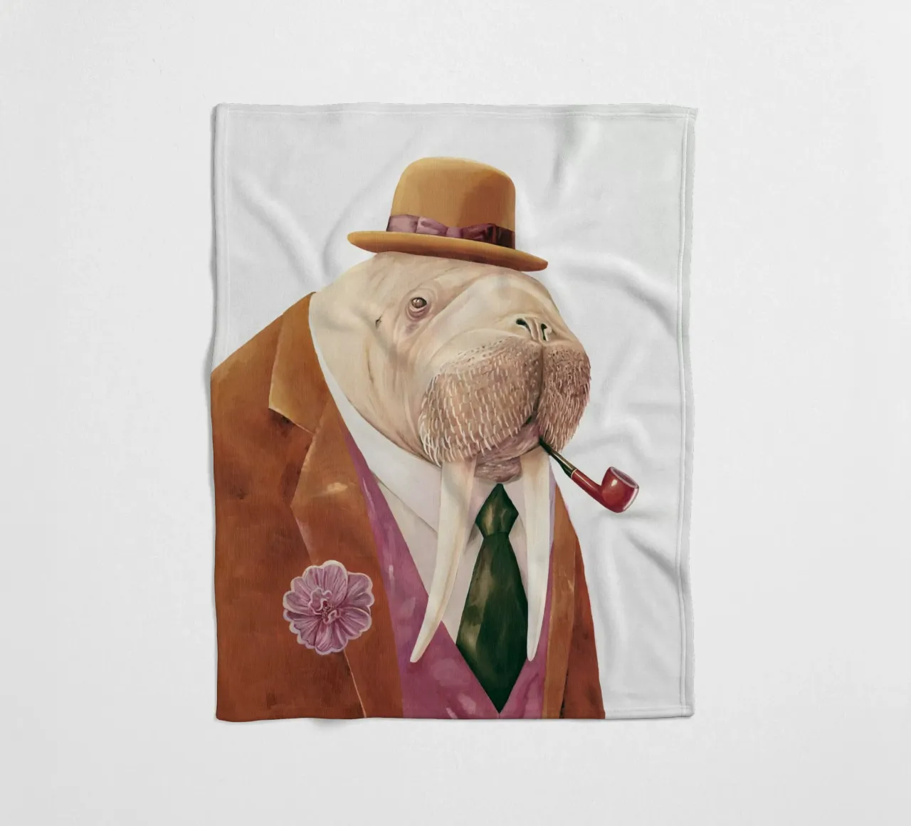 Dapper Walrus fleecedeken van Animal Crew