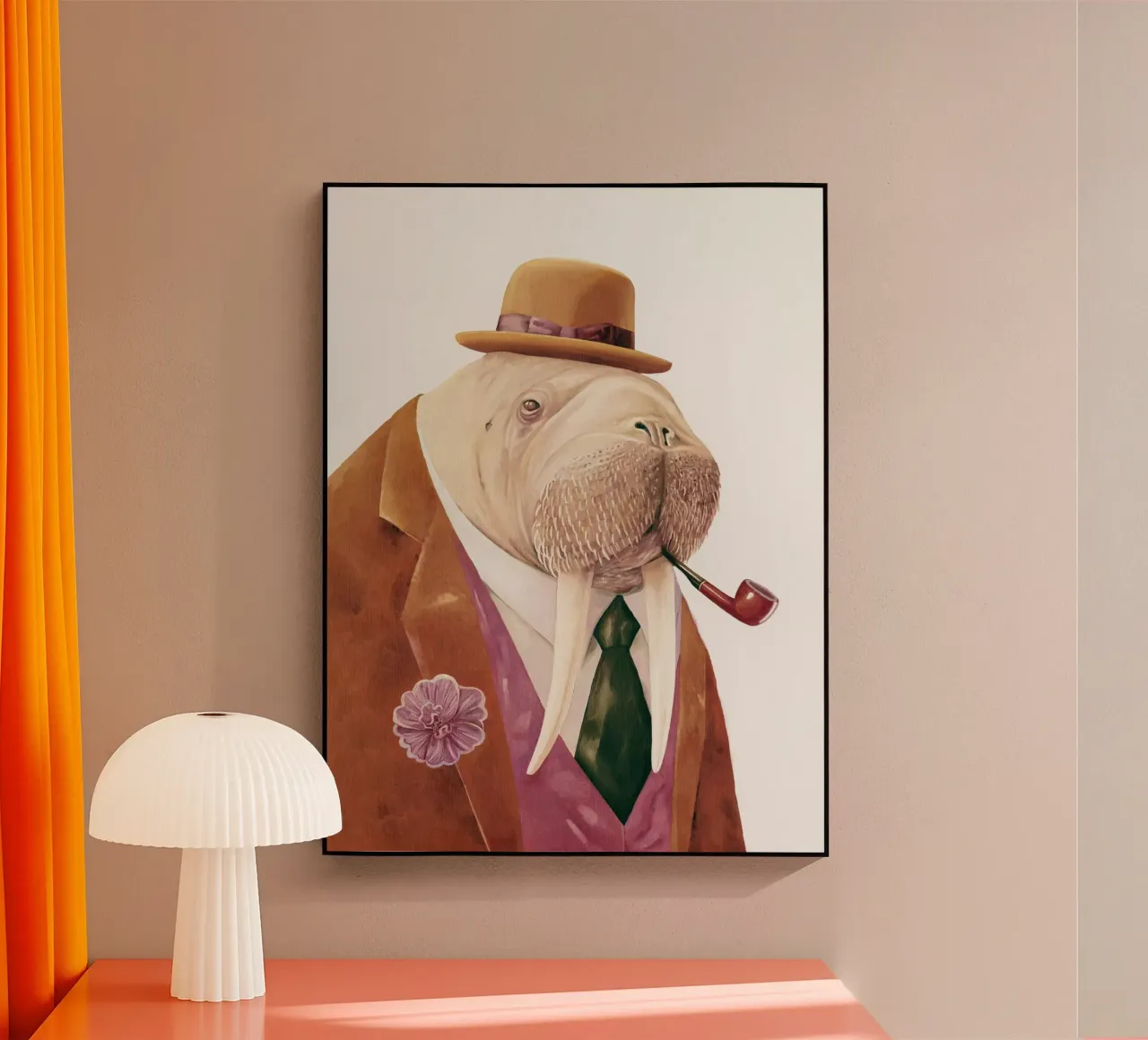 Dapper Walrus acryl van Animal Crew