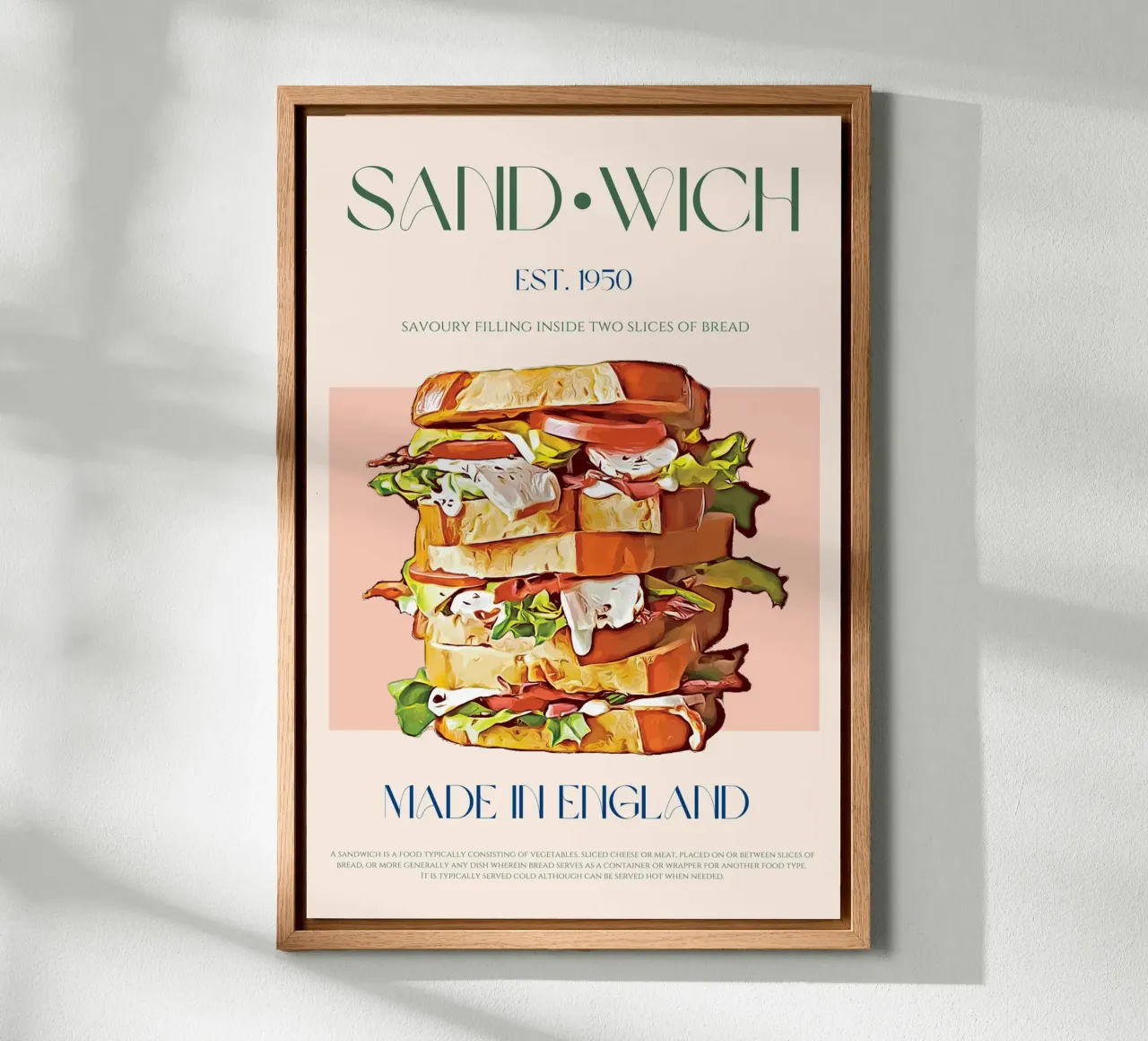Sandwich print canvas met Baklijst van KOKRPrints