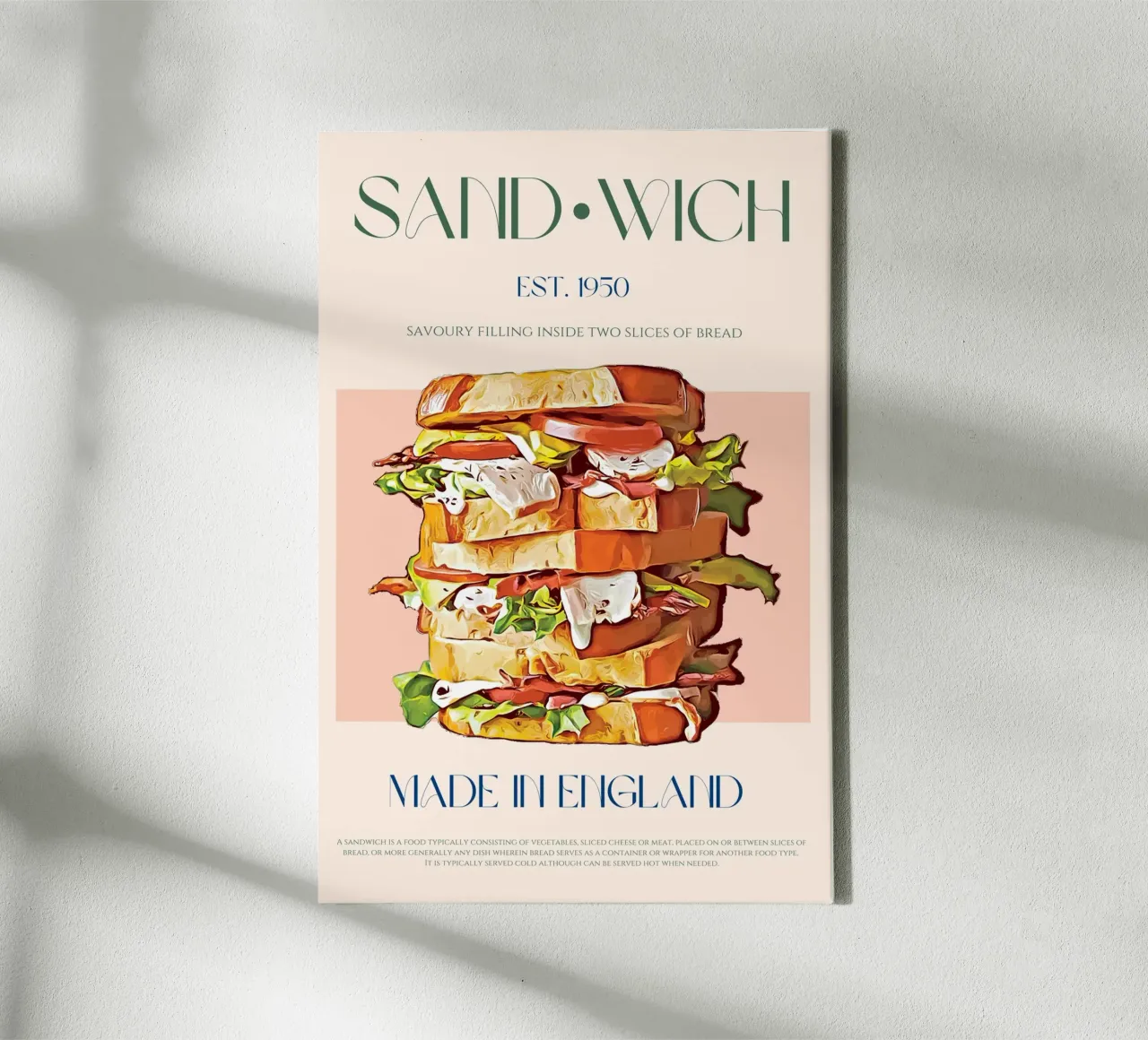 Sandwich print canvas met Baklijst van KOKRPrints