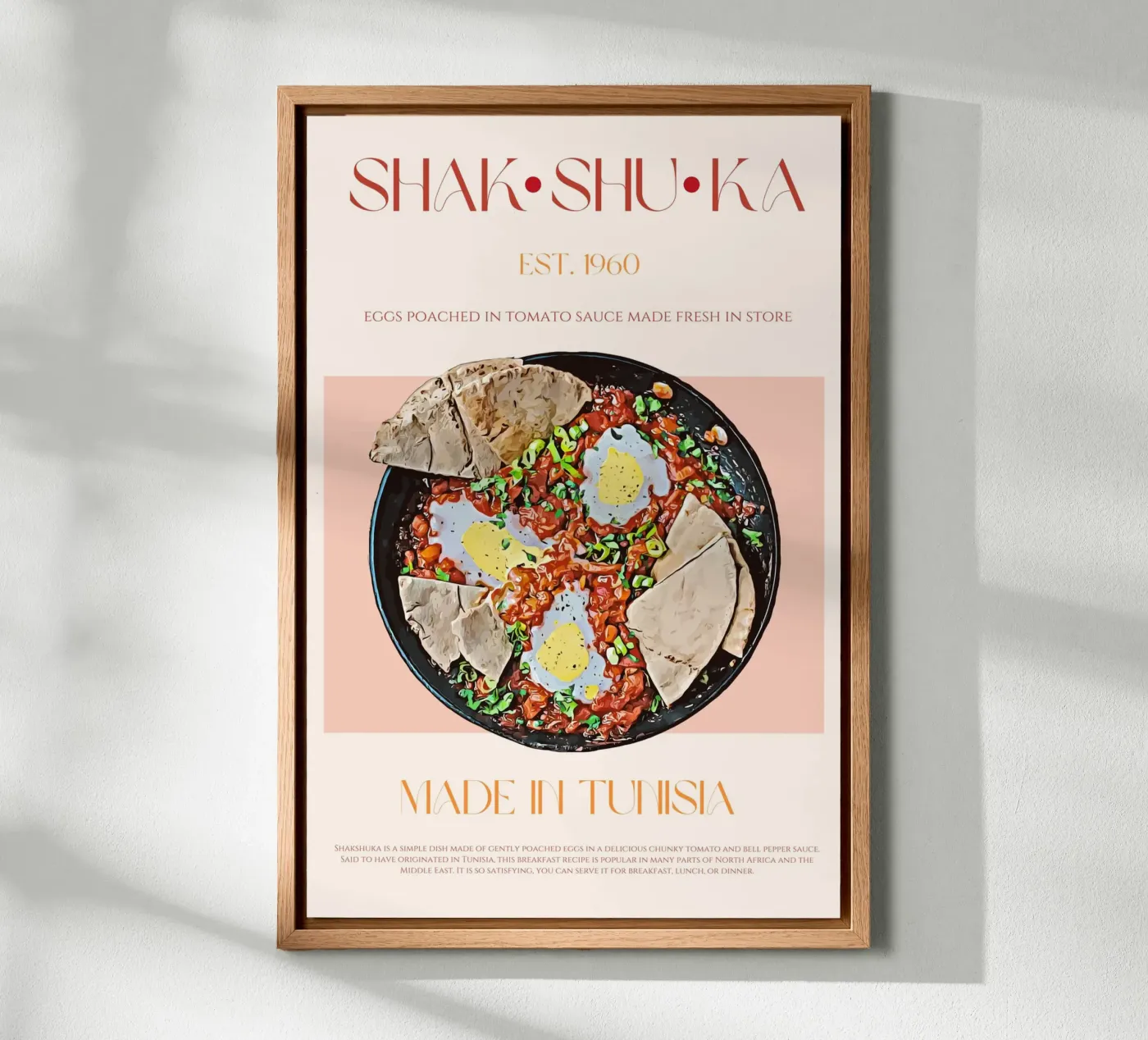 Shakshuka Print alu-dibond by KOKRPrints