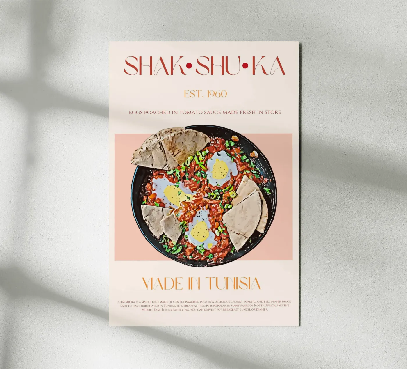 Shakshuka Print alu-dibond by KOKRPrints