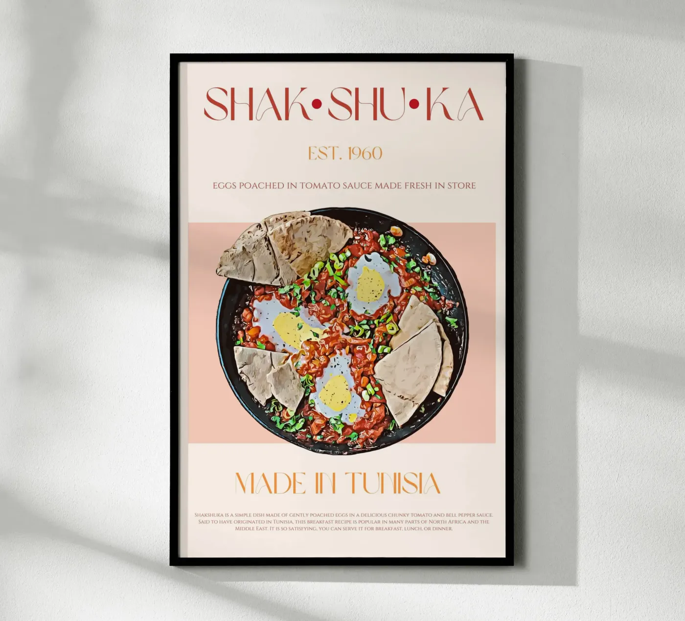 Shakshuka Print Poster von KOKRPrints