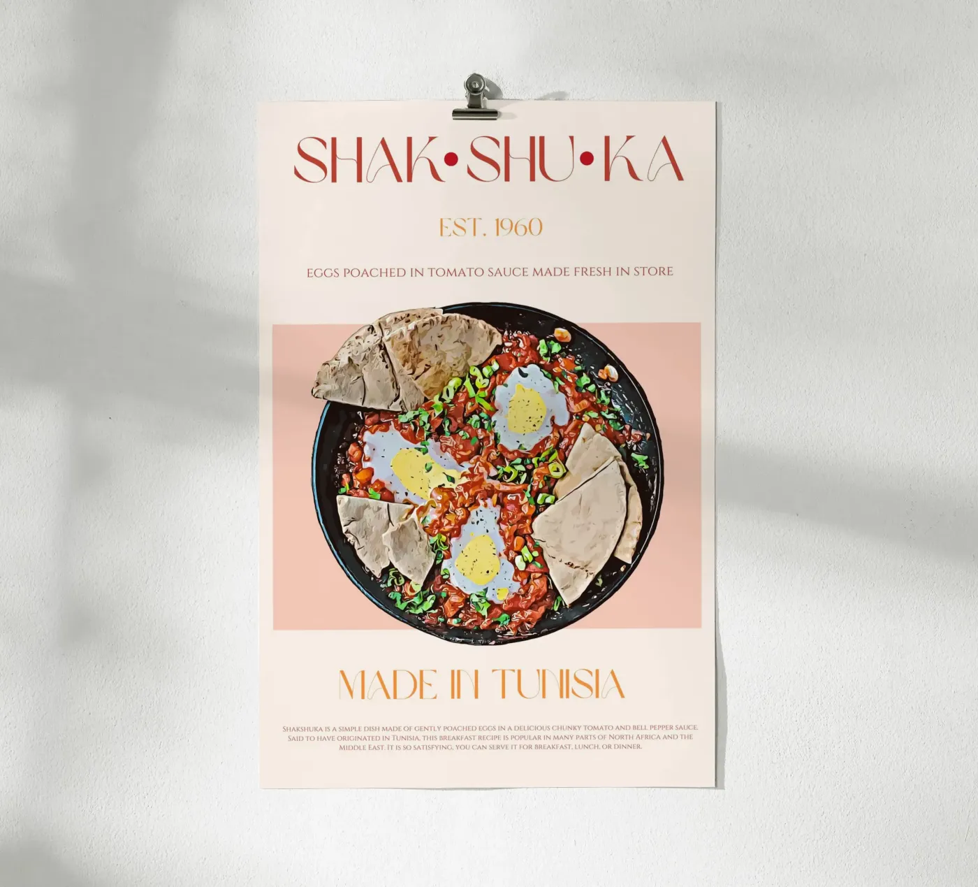 Shakshuka Print Poster von KOKRPrints