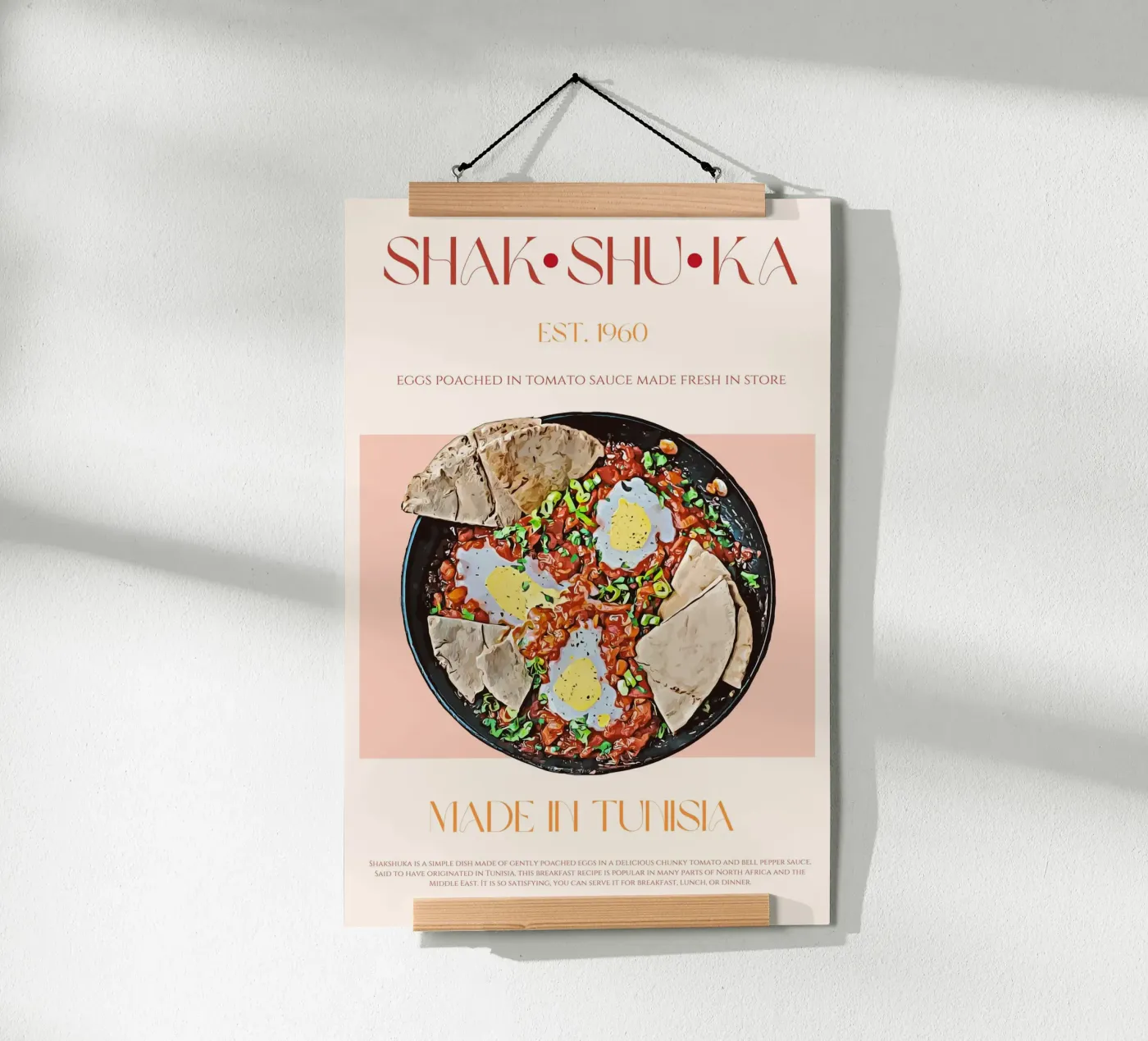 Shakshuka Afdrukken poster van KOKRPrints