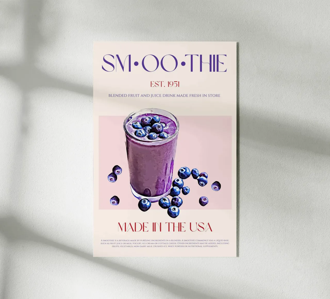 Smoothie Print metacrilato de KOKRPrints