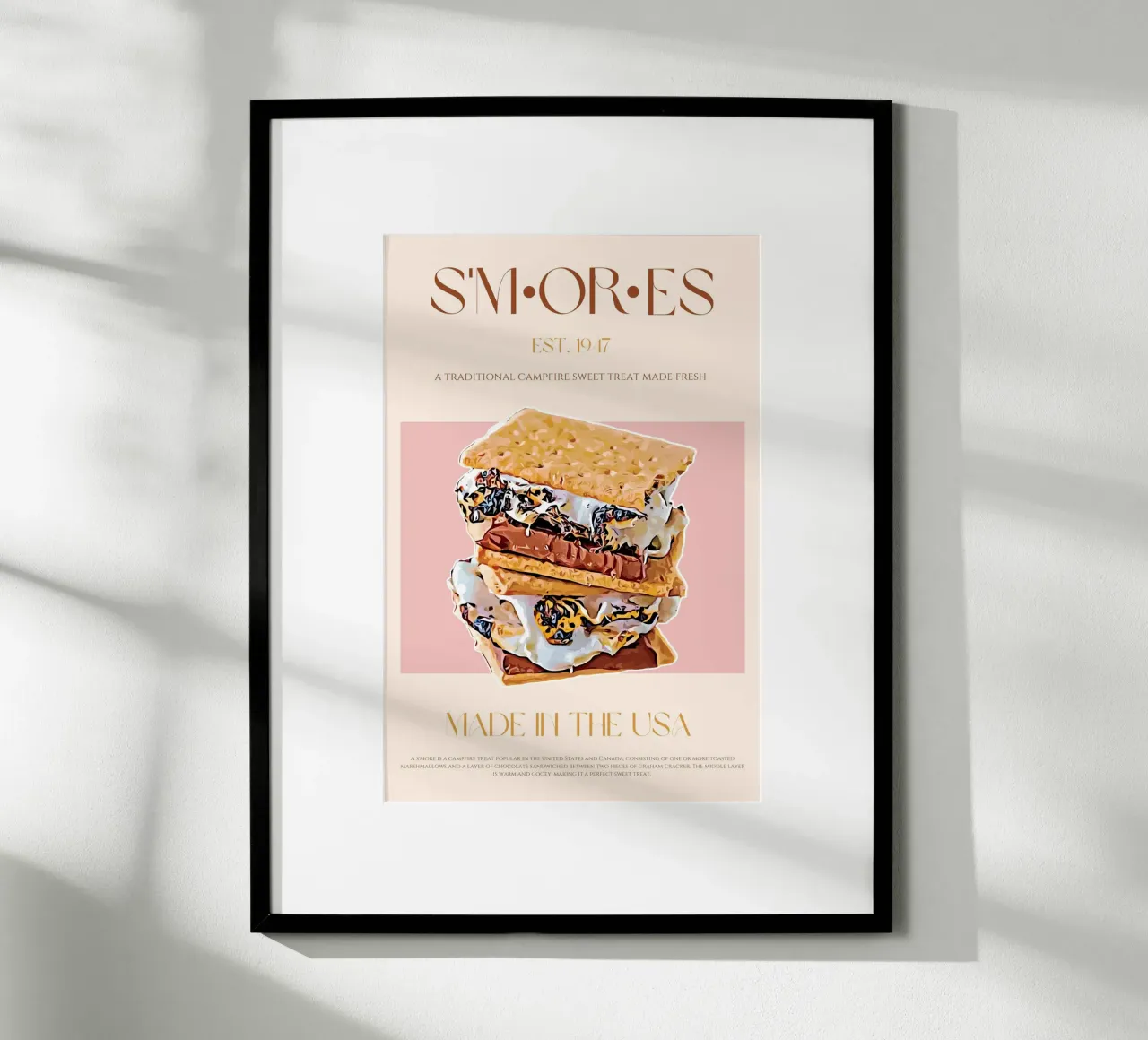 S'mores Print poster by KOKRPrints