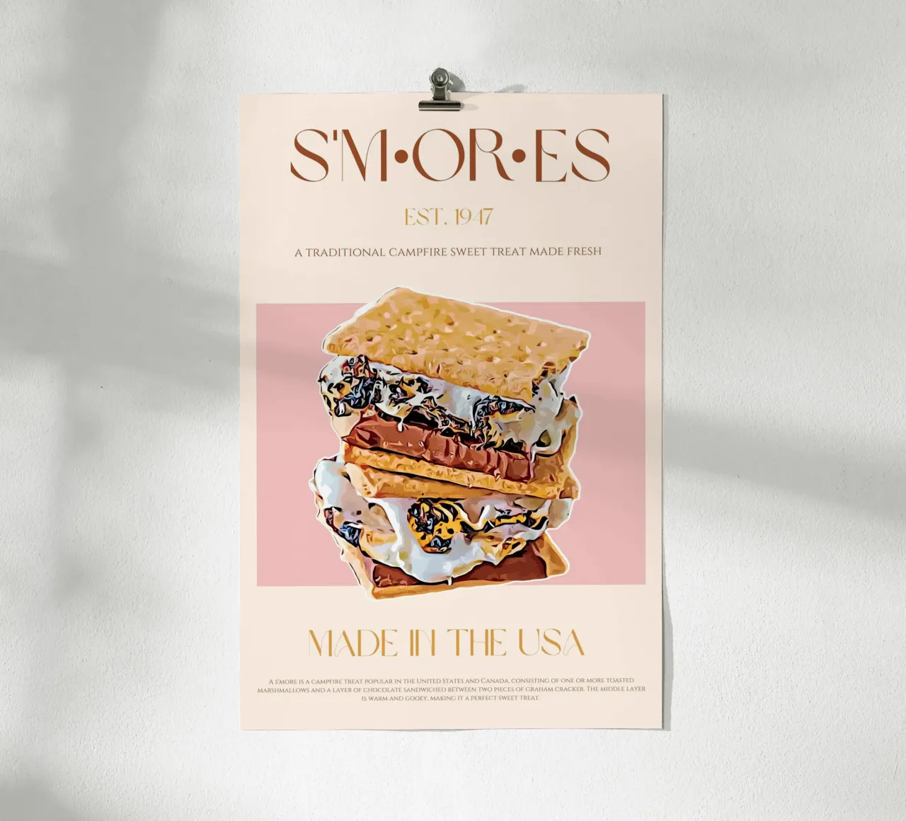 S'mores Print poster by KOKRPrints