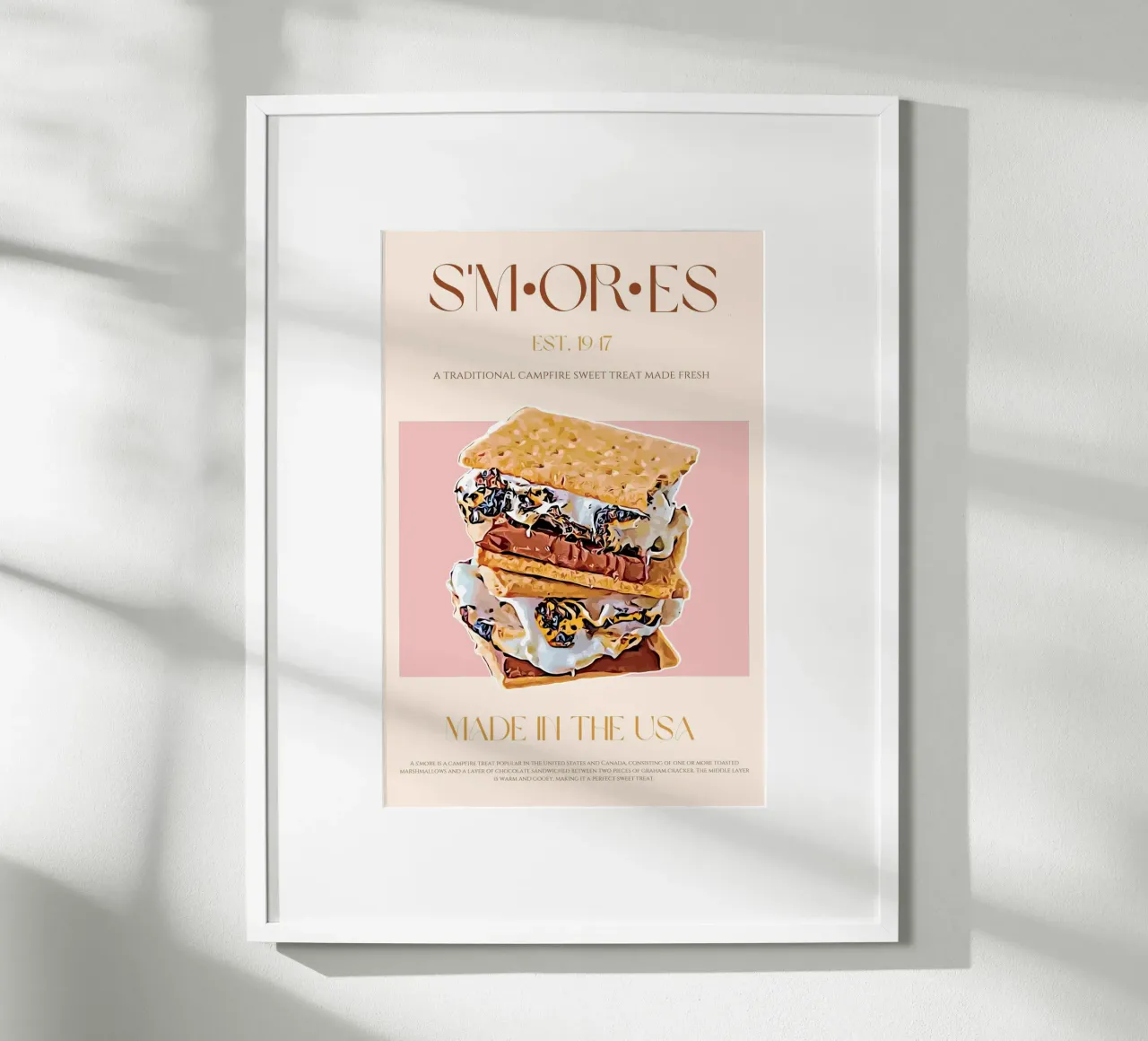 S'mores Print poster by KOKRPrints