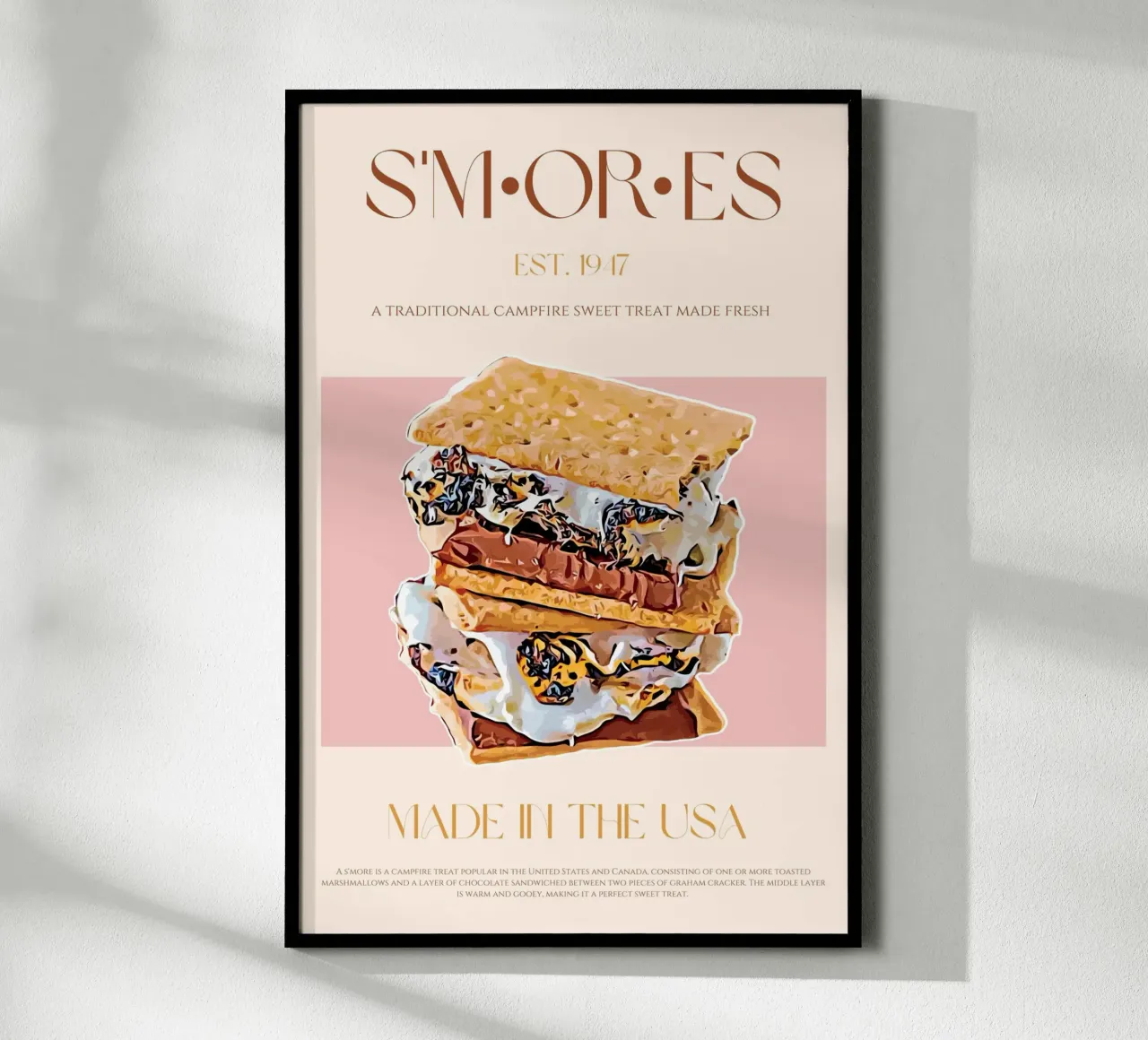 S'mores Print poster by KOKRPrints