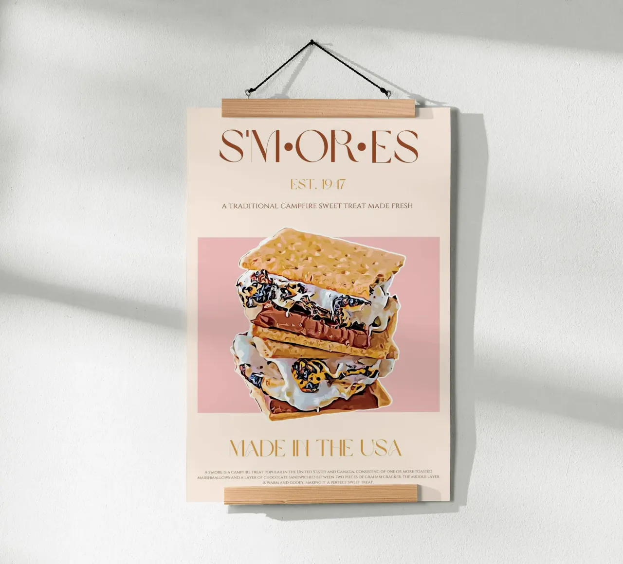 S'mores Print poster by KOKRPrints