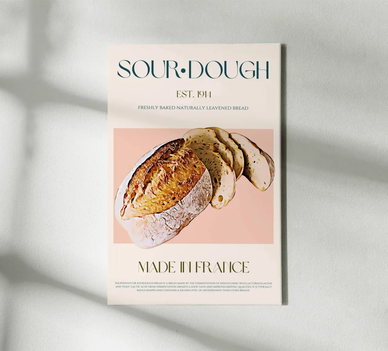 Sourdough Print canvas by KOKRPrints