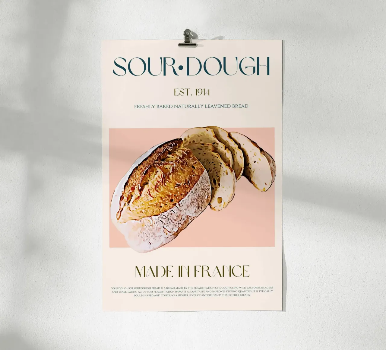 Sourdough Print poster by KOKRPrints