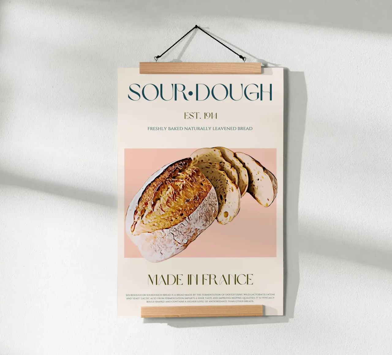 Sourdough Print poster by KOKRPrints