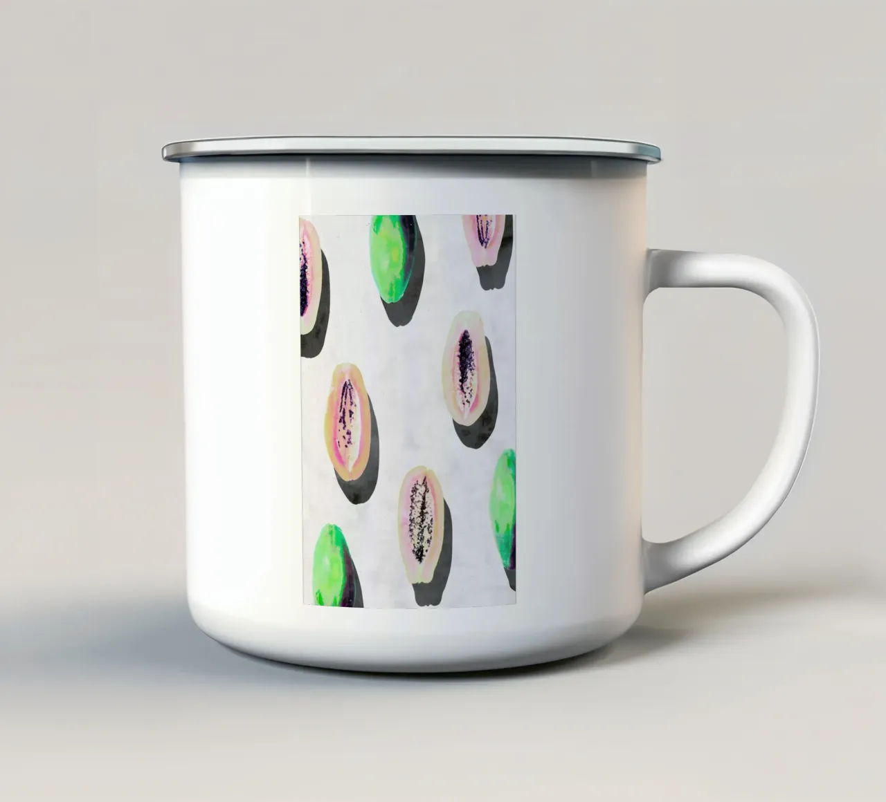 Fruit 11.1 tazza in smalto da STUDIO LEEMO