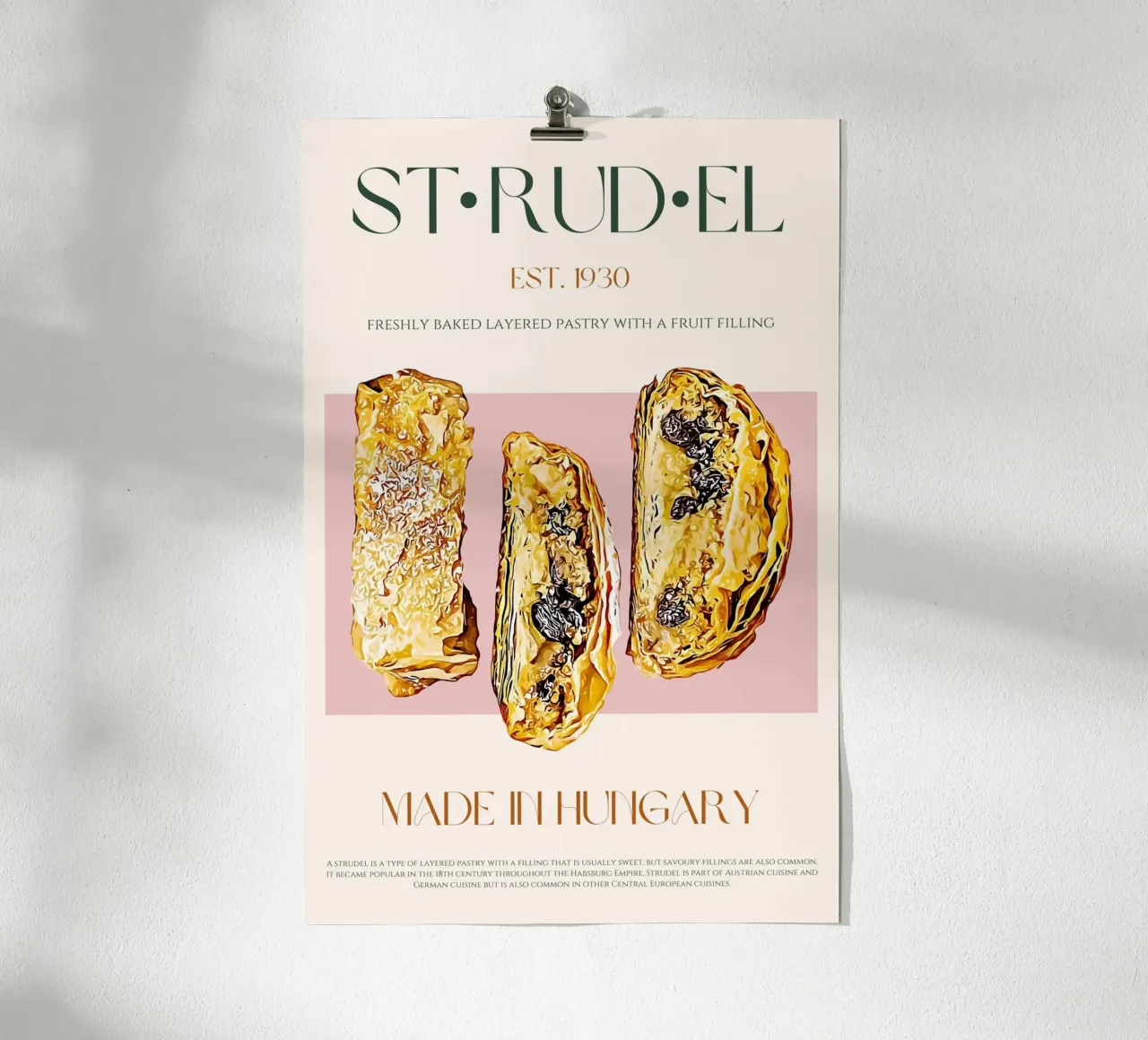 Swirl print poster by KOKRPrints