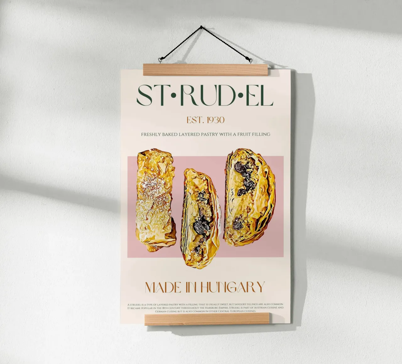 Swirl print poster by KOKRPrints