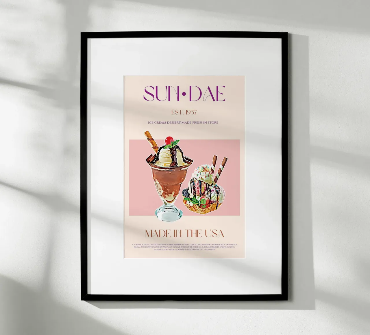 Stampa Sundae poster da KOKRPrints