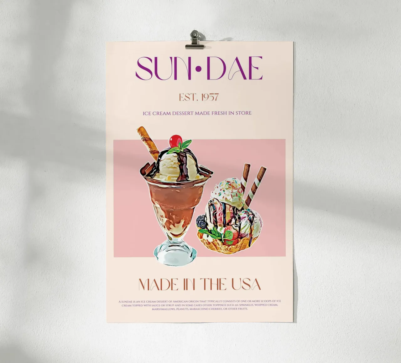 Stampa Sundae poster da KOKRPrints