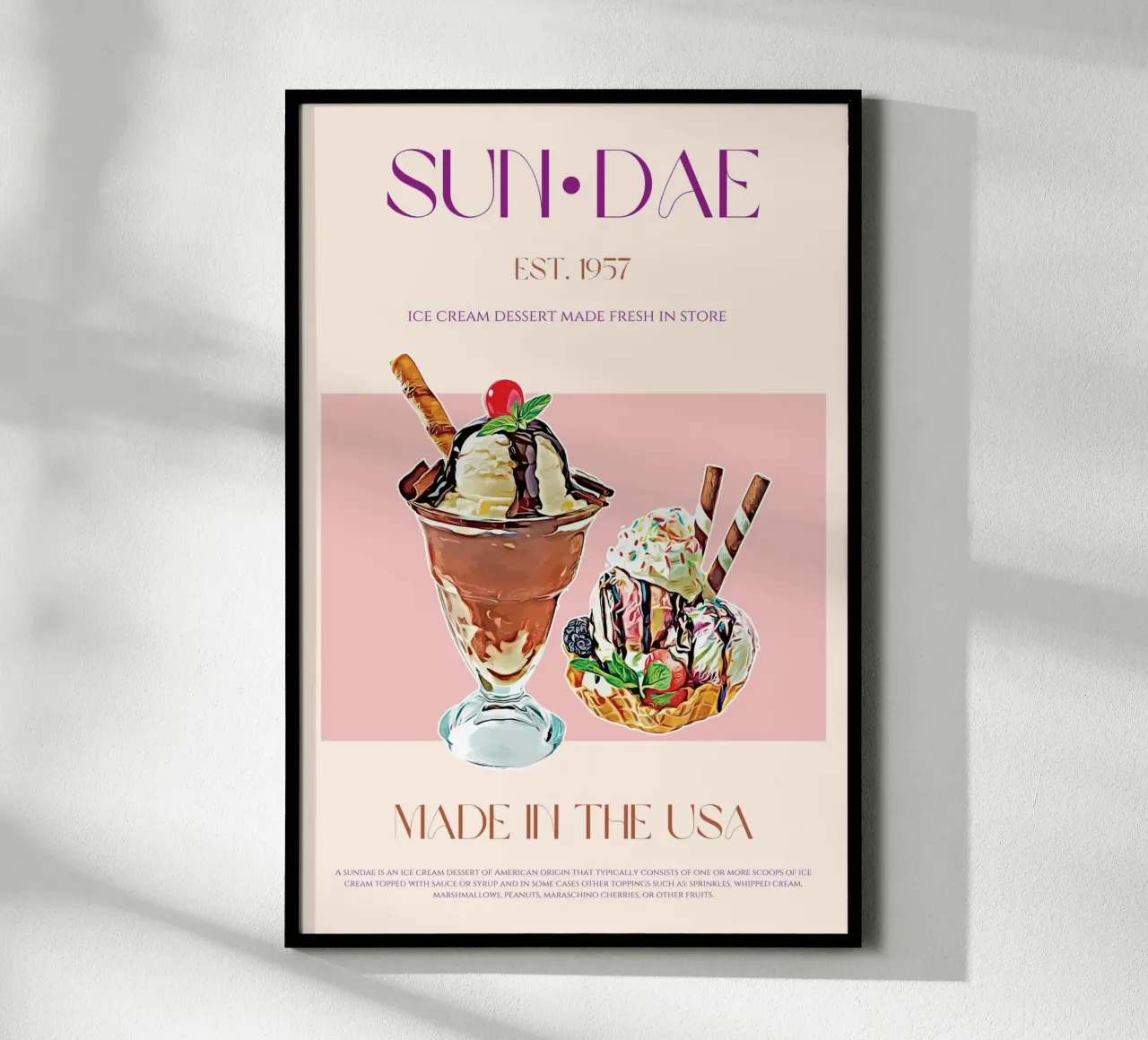 Stampa Sundae poster da KOKRPrints
