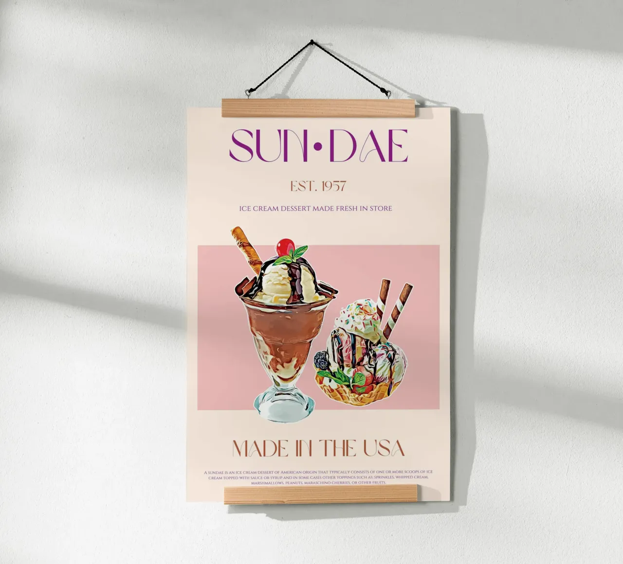 Stampa Sundae poster da KOKRPrints