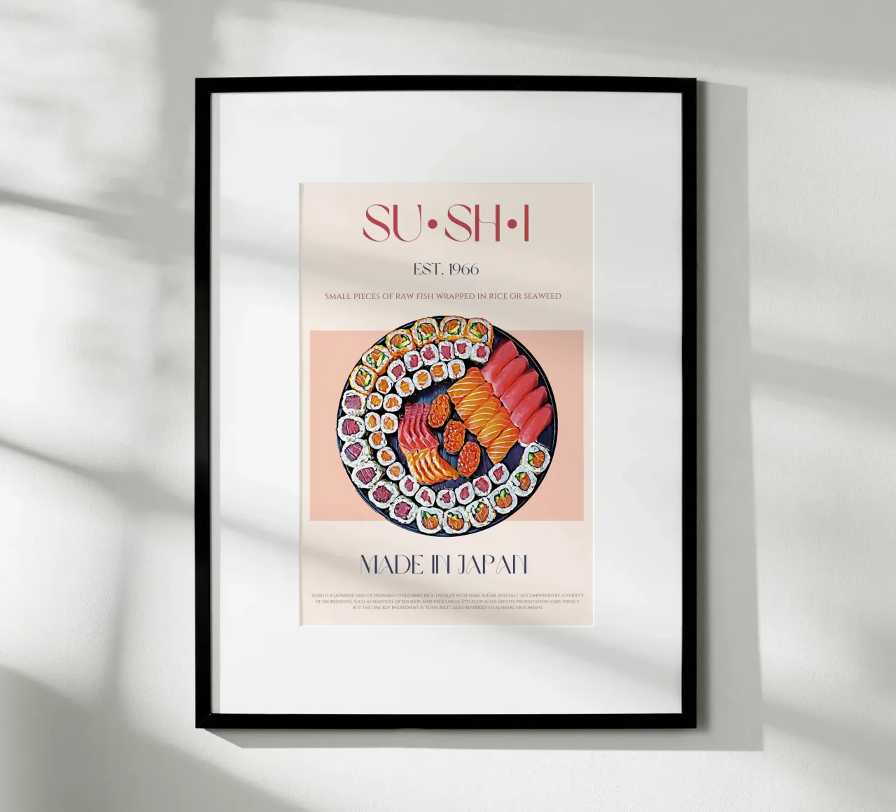 Sushi Print poster by KOKRPrints