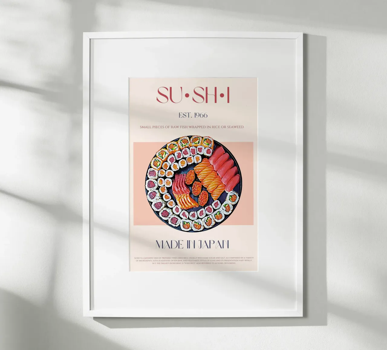 Sushi Print poster by KOKRPrints