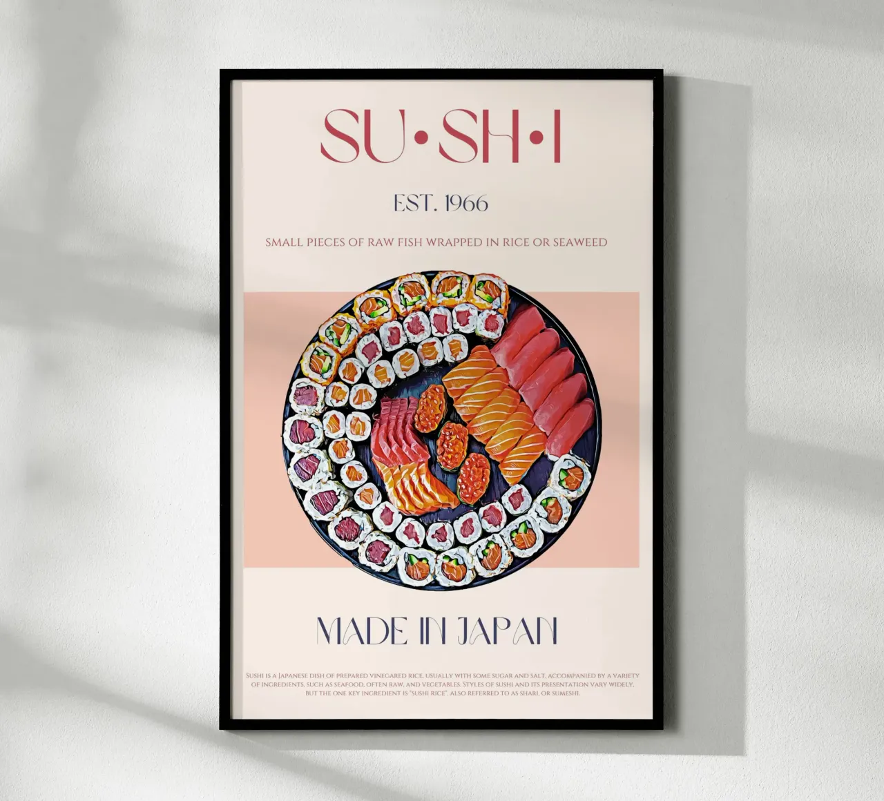 Sushi Print poster by KOKRPrints