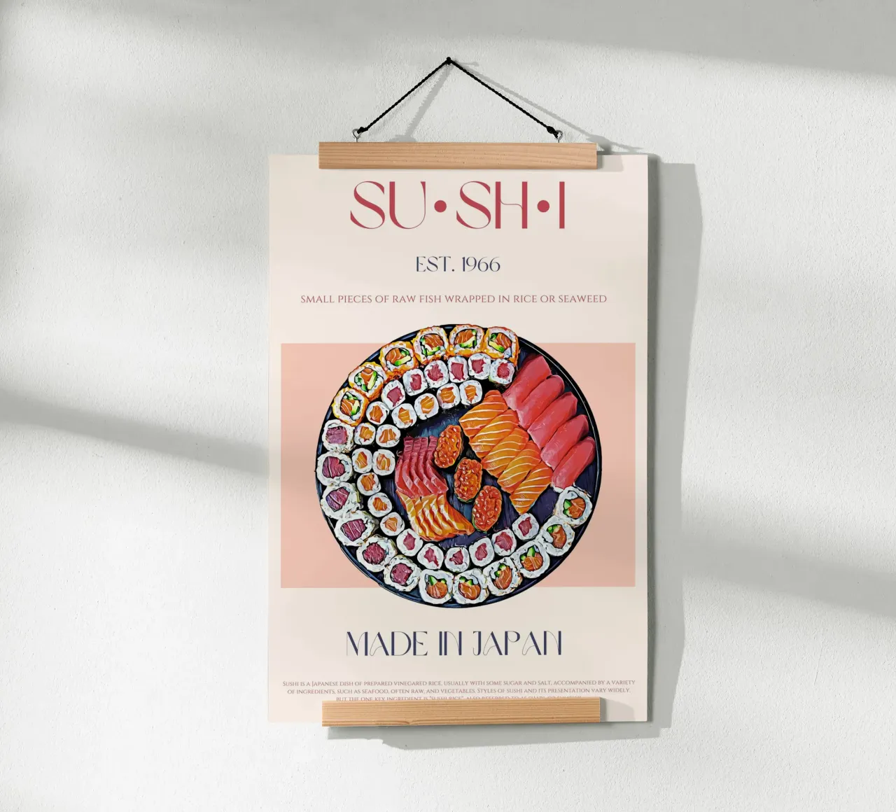 Sushi Print poster by KOKRPrints