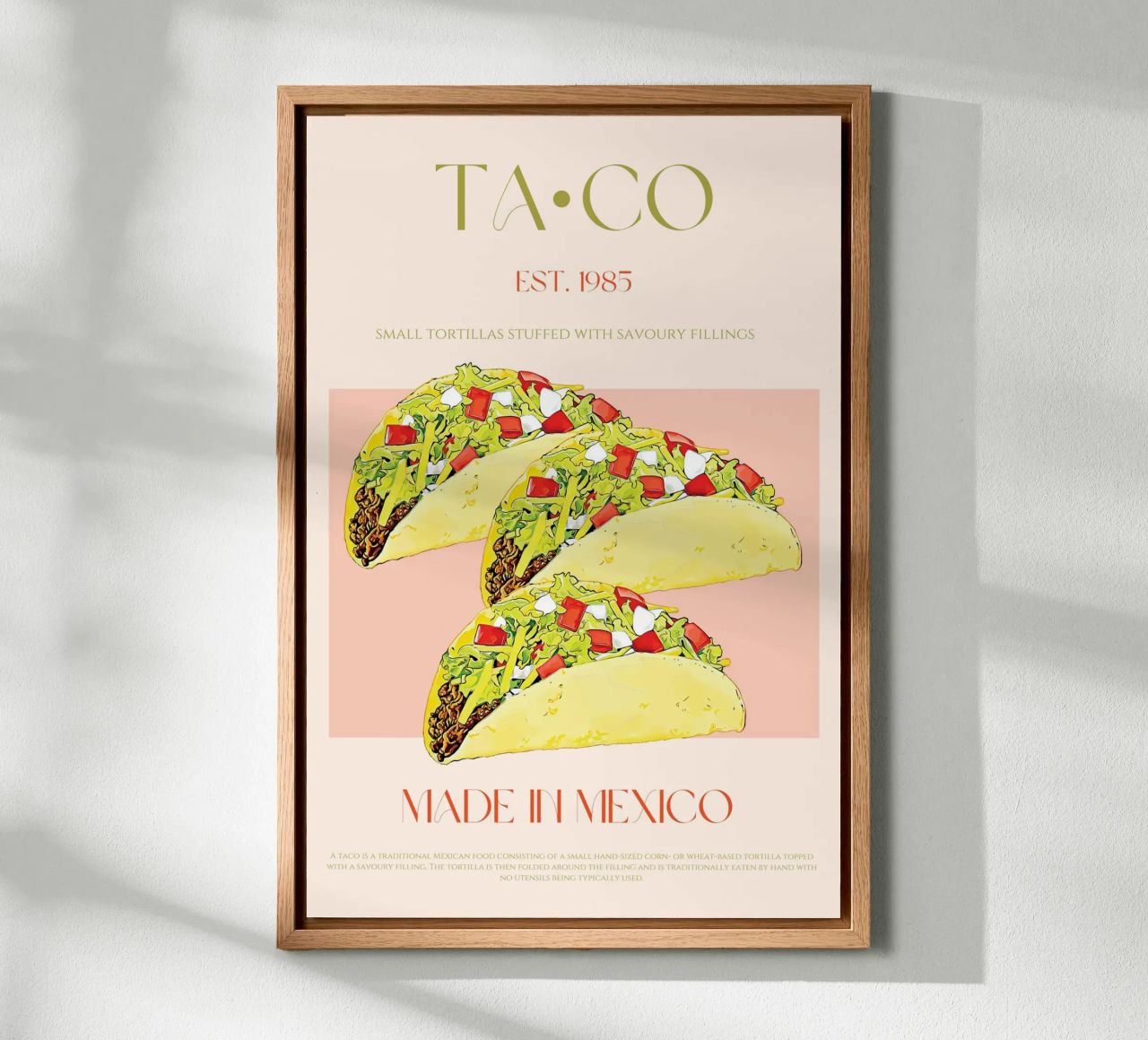 Taco Print tela da KOKRPrints