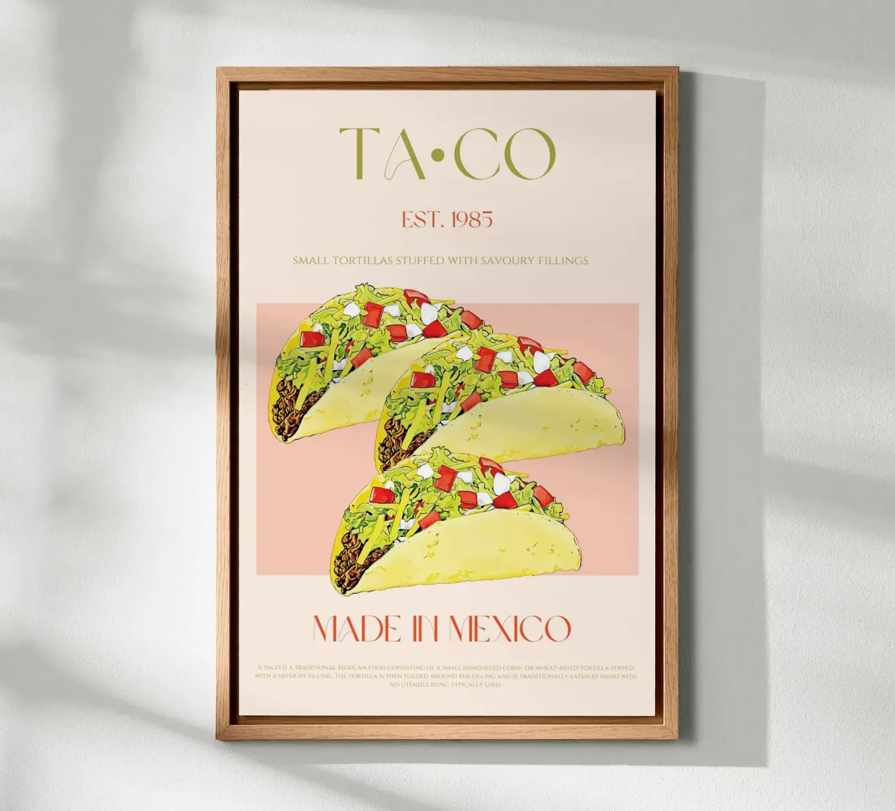 Taco Print tela da KOKRPrints