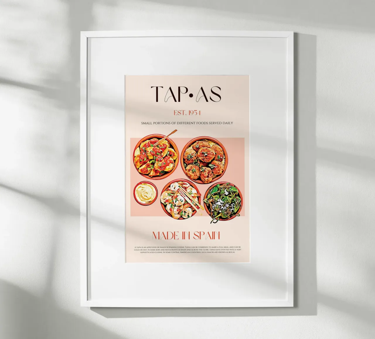 Tapas Print poster by KOKRPrints